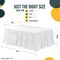 Ruffle Disposable Table Skirt 14 Ft Long Pleated Table Skirts with Adhesive Strip – Fits 6ft+ Rectangle or Round Tables – Ideal for Birthday Parties, Gender Reveal, Baby Showers & Event Decorations 6 pack by Exquisite